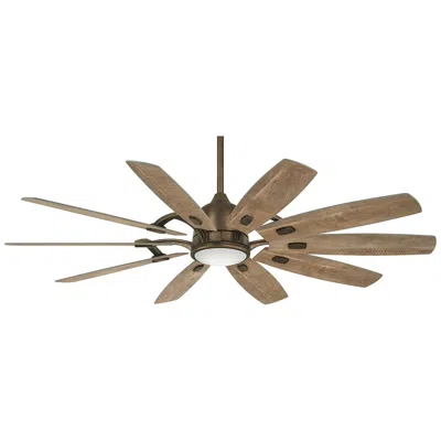 Minka Aire 65"  Heirloom Bronze Rustic Barn Led Smart Ceiling Fan