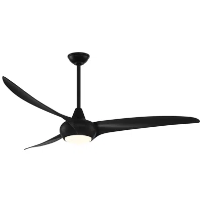 Minka Aire 65"  Light Wave Coal Large Led Ceiling Fan With Remote