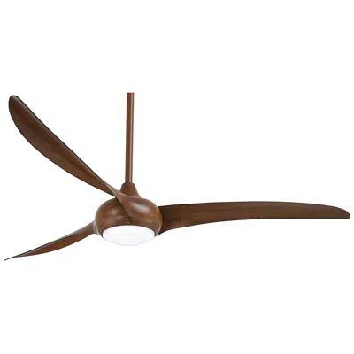 Minka Aire 65"  Light Wave Koa Large Modern Led Ceiling Fan With Remote