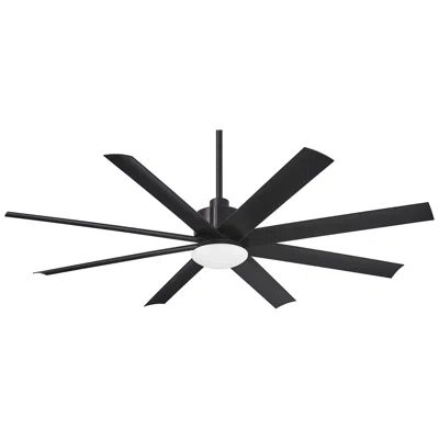 Minka Aire 65"  Slipstream Coal Black Wet Location Led Fan With Remote
