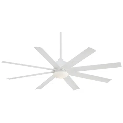 Minka Aire 65"  Slipstream White Outdoor Led Ceiling Fan With Remote