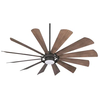 Minka Aire 65"  Windmolen Bronze Wet Rated Led Smart Ceiling Fan