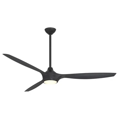 Minka Aire 65"  Xtreme Coal Black Led Smart Ceiling Fan