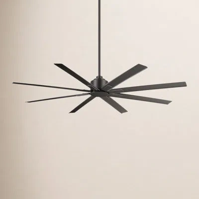 Minka Aire 65 Xtreme 8 Blade Outdoor Ceiling Fan With Remote In Coal