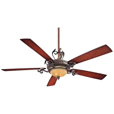 Minka Aire 68"  Napoli Led Walnut Finish Ceiling Fan With Remote