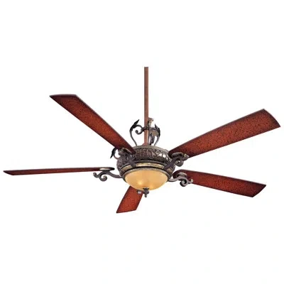 Minka Aire 68" Napoli-ii 5 - Blade Led Standard Ceiling Fan With Remote Control And Light Kit Included In Brown