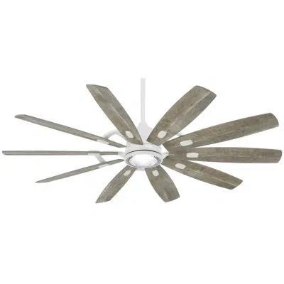Minka Aire Barn 65'' Ceiling Fan With Led Lights In Savannah Gray