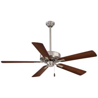 Minka Aire Contractor Plus 52-inch Bushed Nickel And Walnut Ceiling Fan