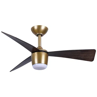 Minka Aire Minka-aire Elavan 36-in Led Legacy Brass Indoor-outdoor 3-blade Ceiling Fan