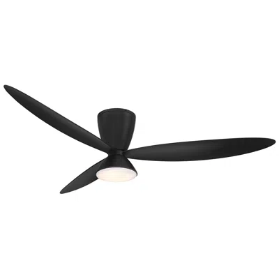 Minka Aire Minka-aire Hourglass 58-in Led Coal Black 3-blade Flush Mount Ceiling Fan