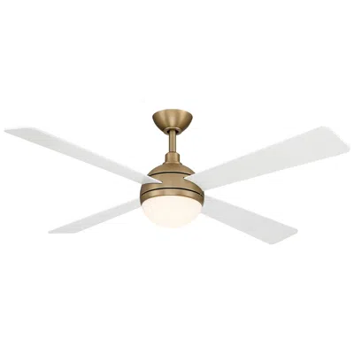 Minka Aire Minka-aire Orb 54-in Led Brushed Brass 4-blades Ceiling Fan