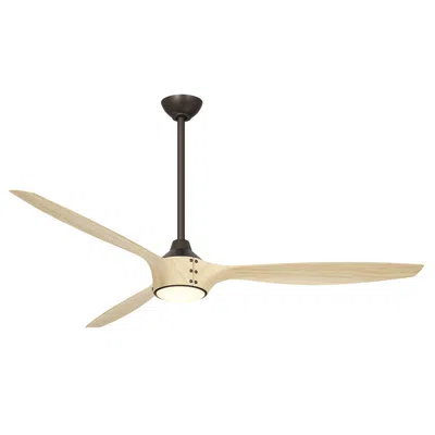 Minka Aire Minka-aire Pierce 65-in Led Dark Bronze Indoor 3-blade Smart Ceiling Fan