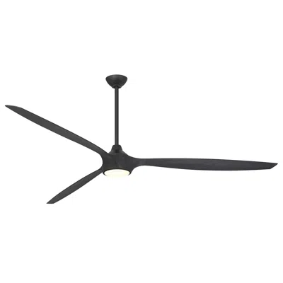 Minka Aire Minka-aire Pierce 84-in Led Coal Black Indoor 3-blade Smart Ceiling Fan