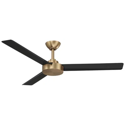 Minka Aire Minka-aire Roto 52-in Brushed Brass And Black 3-blades Ceiling Fan