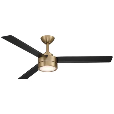 Minka Aire Minka-aire Roto 52-in Led Brushed Brass 3-blades Ceiling Fan