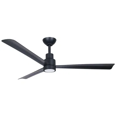 Minka Aire Minka-aire Simple 52-in Led Coal Black Outdoor 3-blade Ceiling Fan