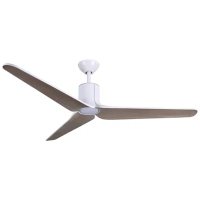 Minka Aire Minka-aire Tempri 56-in Led Flat White Indoor/outdoor 3-blade Ceiling Fan