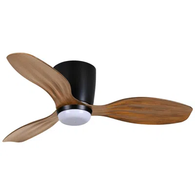 Minka Aire Minka-aire Ventiara 36-in Led Coal Black Indoor-outdoor 3-blade Ceiling Fan