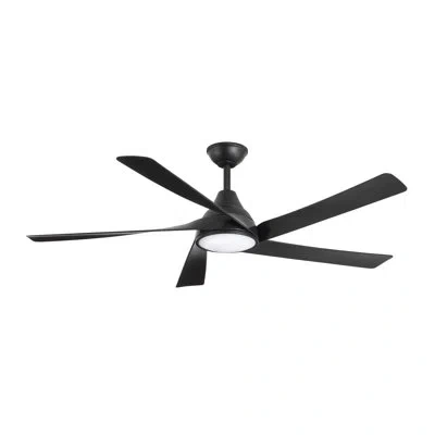Minka Aire Transonic 56 Inch Ceiling Fan With Led Light Kit In Black