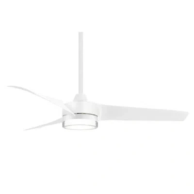Minka Aire Veer 56'' Ceiling Fan With Led Lights In Flat White