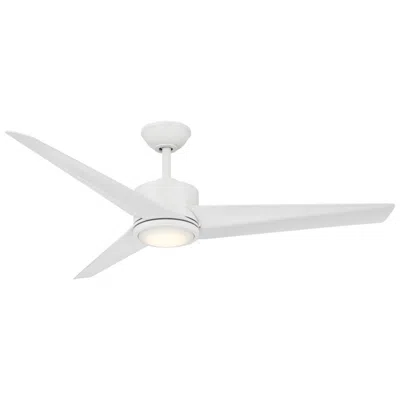 Minka Aire Verna 52-in Cct Led Flat White Indoor 3-blade Ceiling Fan