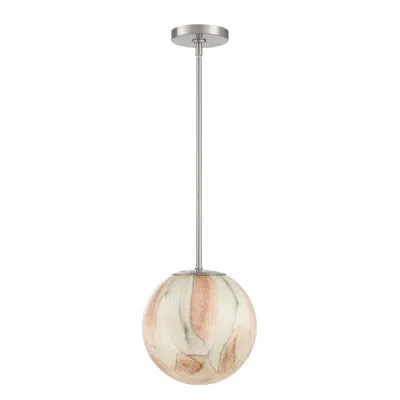 Minka Lavery 1 Light Pendant In Brushed Nickel