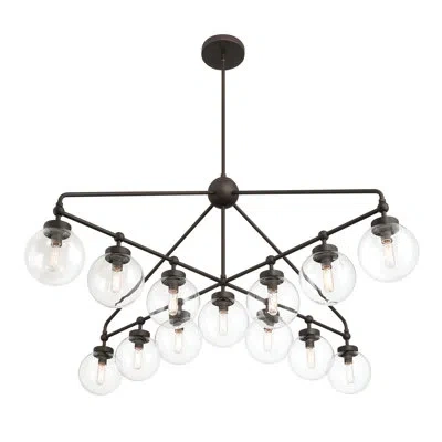 Minka Lavery 13 Light Chandelier In Dark Bronze