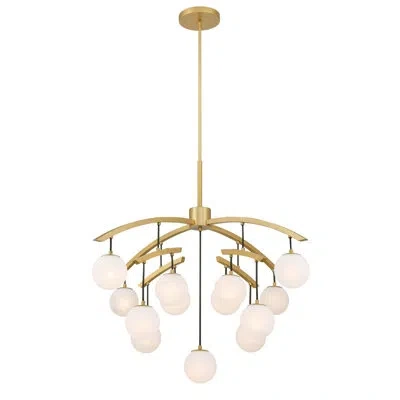 Minka Lavery 13 Light Chandelier In Legacy Brass