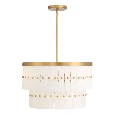 Minka Lavery 6 Light Pendant In Legacy Brass