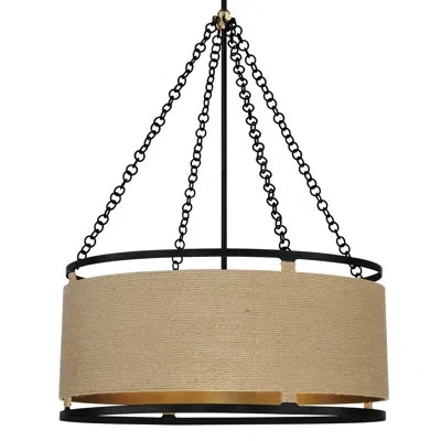 Minka Lavery 6 - Light Shaded Drum Pendant