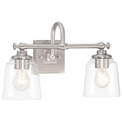 Minka Lavery Antonia 2-light 17.38-in Brushed Nickel Vanity Light
