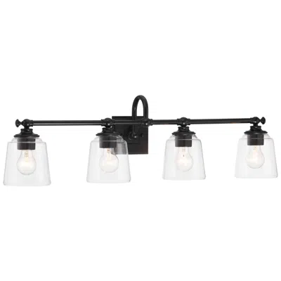 Minka Lavery Antonia 4-light 35-in Coal Black Vanity Light