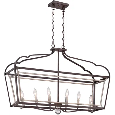 Minka Lavery Astrapia 36"w Rubbed Sienna Kitchen Island Light Chandelier