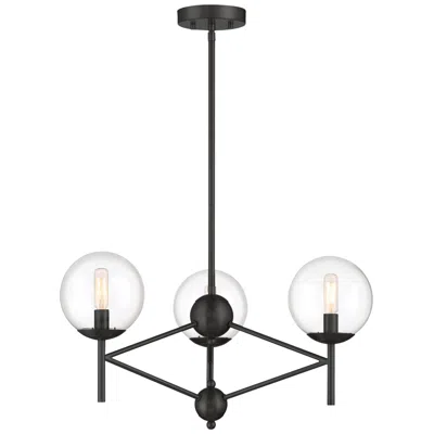 Minka Lavery Auresa 3-light Coal Globe Pendant Light With Glass Shades