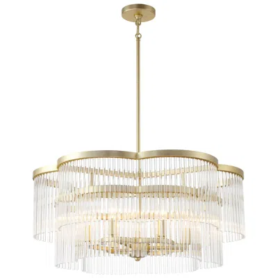 Minka Lavery Azura 28" Wide Heirloom Brass 6-light Chandelier