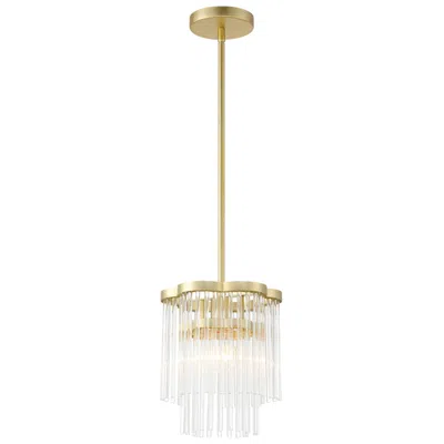 Minka Lavery Azura 8 1/2" Wide Heirloom Brass And Crystal Mini Pendant