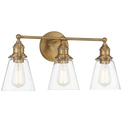 Minka Lavery Barwell 24" Wide Oxidized Aged Brass 3-light Bath Light