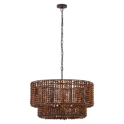 Minka Lavery Beaudelle 30" 5-light Pendant In Bronze