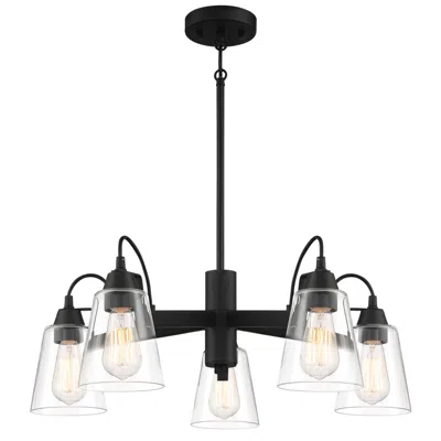 Minka Lavery Beckonridge 26" Wide Coal 5-light Chandelier