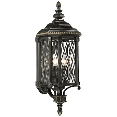 Minka Lavery Bexley Manor 31 3/4"h Diamond Black Outdoor Wall Light