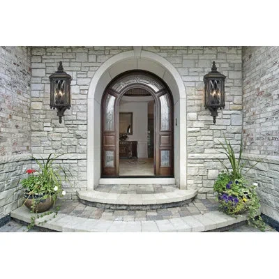Minka Lavery Bexley Manor 4-light Outdoor Wall Lantern In Coal W,gold Highlights