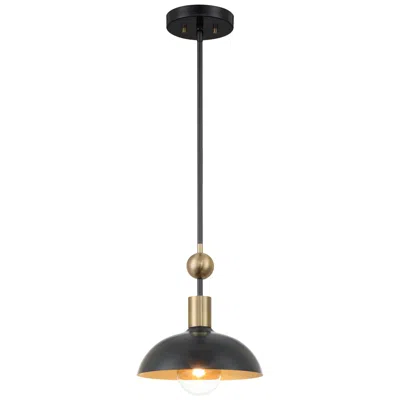 Minka Lavery Biloxi 10 3/4" Wide Coal And Antique Brass Mini Pendant