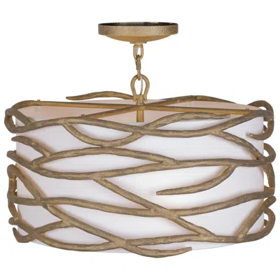 Minka Lavery Branch Reality 20" Wide 4-light Ashen Gold Ceiling Light
