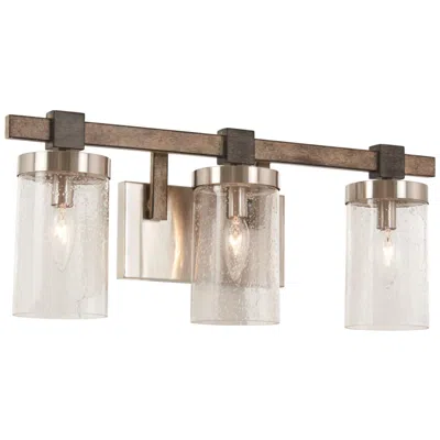 Minka Lavery Bridlewood 22 1/2" Wide Brushed Nickel 3-light Bath Light