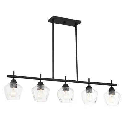 Minka Lavery Camrin Transitional Island Light In Coal