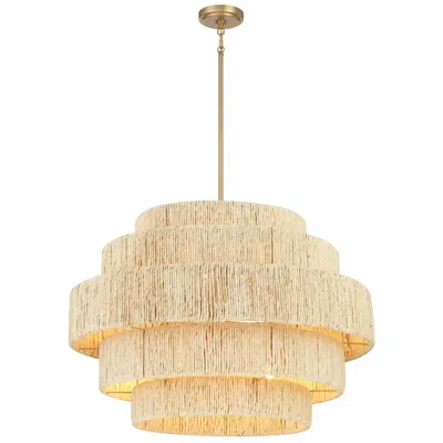 Minka Lavery Caviana 31" Wide Signature Brass 5-tier Chandelier
