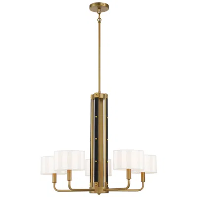 Minka Lavery Chelsea 30" Wide Soft Brass 5-light Chandelier