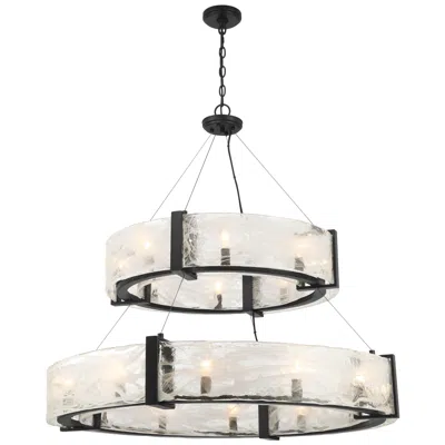 Minka Lavery Cloud Break 39 3/4" Wide Coal Black 20-light Pendant