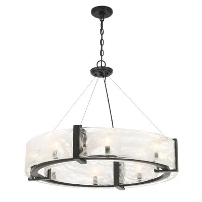 Minka Lavery Cloud Break - 8 Light Pendant In Coal Finish In Coal Black