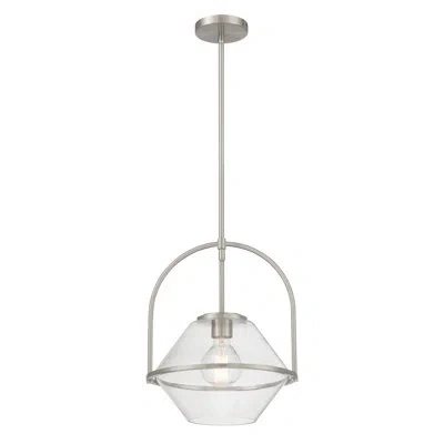 Minka Lavery Coralyn 13.25" 1-light Pendant In Nickel